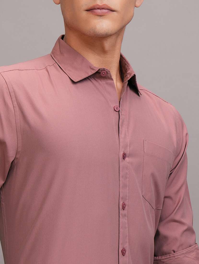 men solid long sleeve regular fit casual shirt - 22462591 -  Standard Image - 4