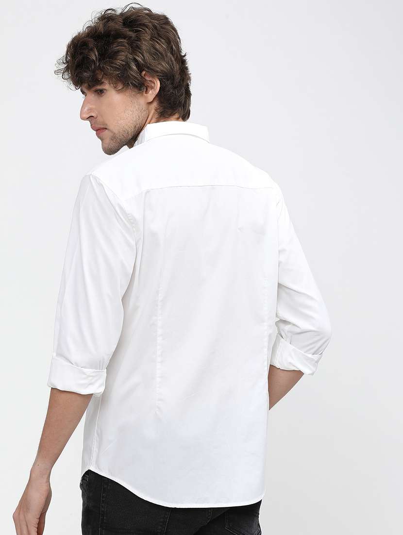 men typographic long sleeve regular fit casual shirt - 22462633 -  Standard Image - 4