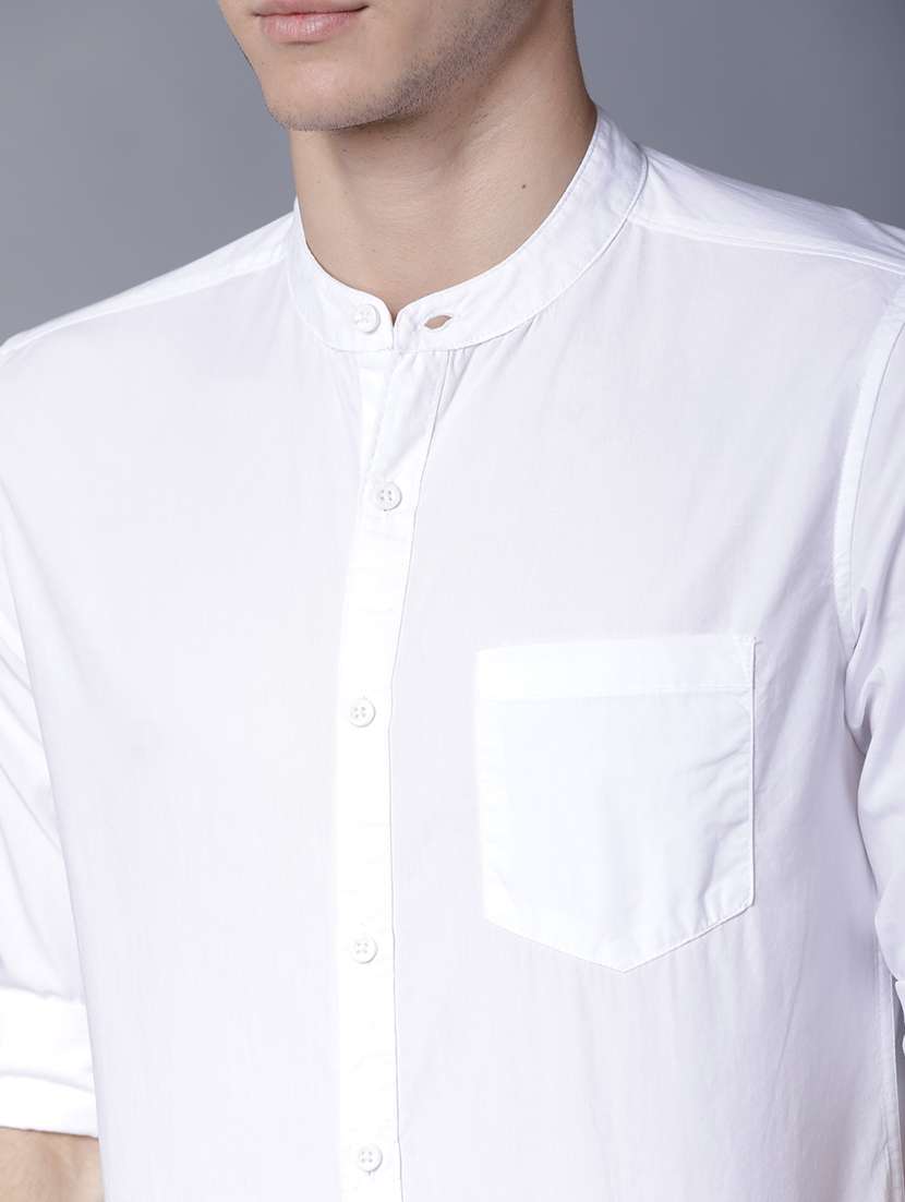 men solid long sleeve regular fit casual shirt - 22462652 -  Standard Image - 1