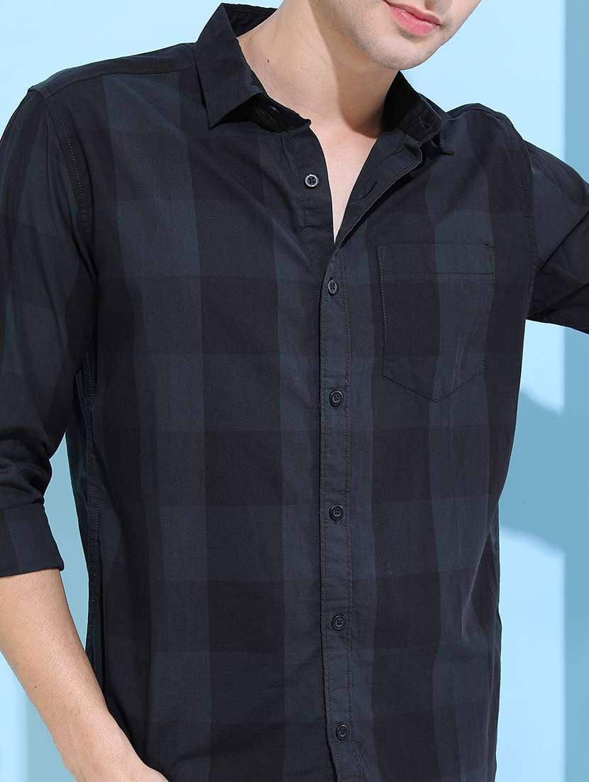 men checkered long sleeve regular fit casual shirt - 22462656 -  Standard Image - 1