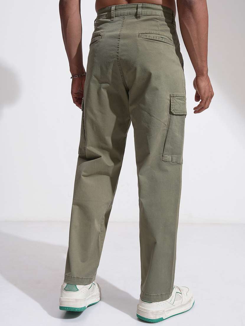 men cotton pleated casual trouser - 22462695 -  Standard Image - 4