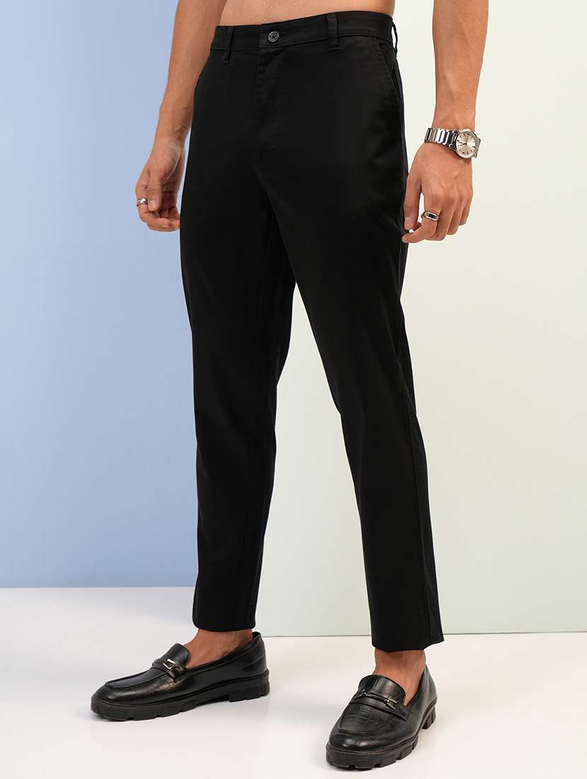 men cotton pleated casual trouser - 22462718 -  Standard Image - 1