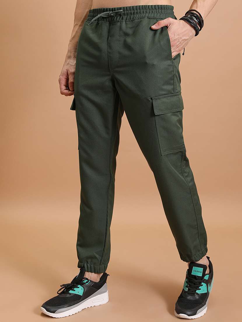 Men Polyester Pleated Casual Trouser - 22462732 -  Standard Image - 1