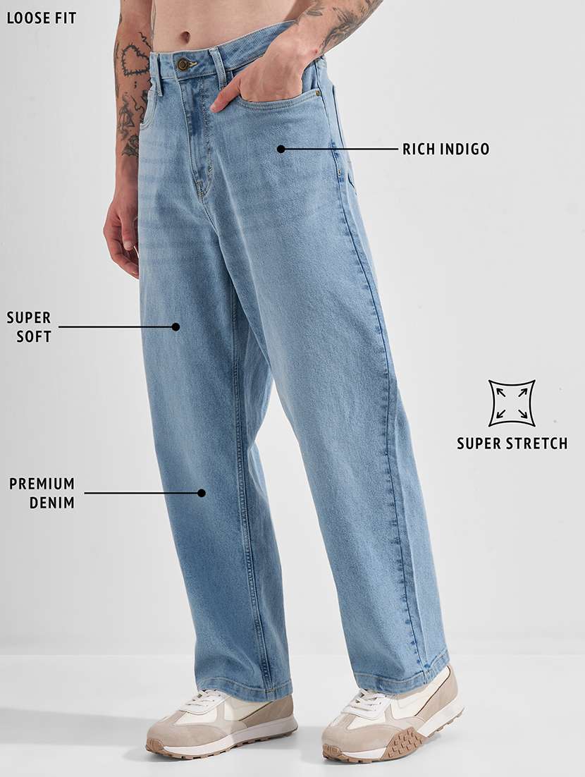 men washed mid rise full length relaxed fit jeans - 22462755 -  Standard Image - 4