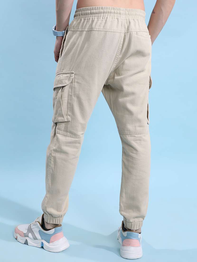 men polyester pleated casual trouser - 22462771 -  Standard Image - 4