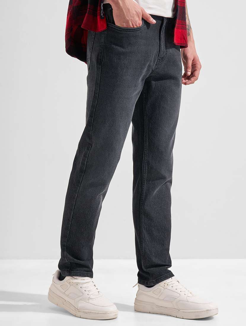 men black cotton jean - 22462778 -  Standard Image - 1