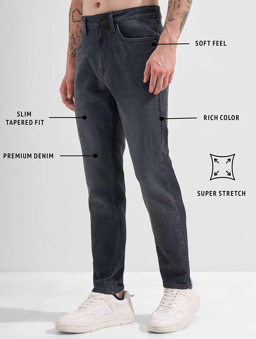 men black cotton jean - 22462778 -  Standard Image - 4