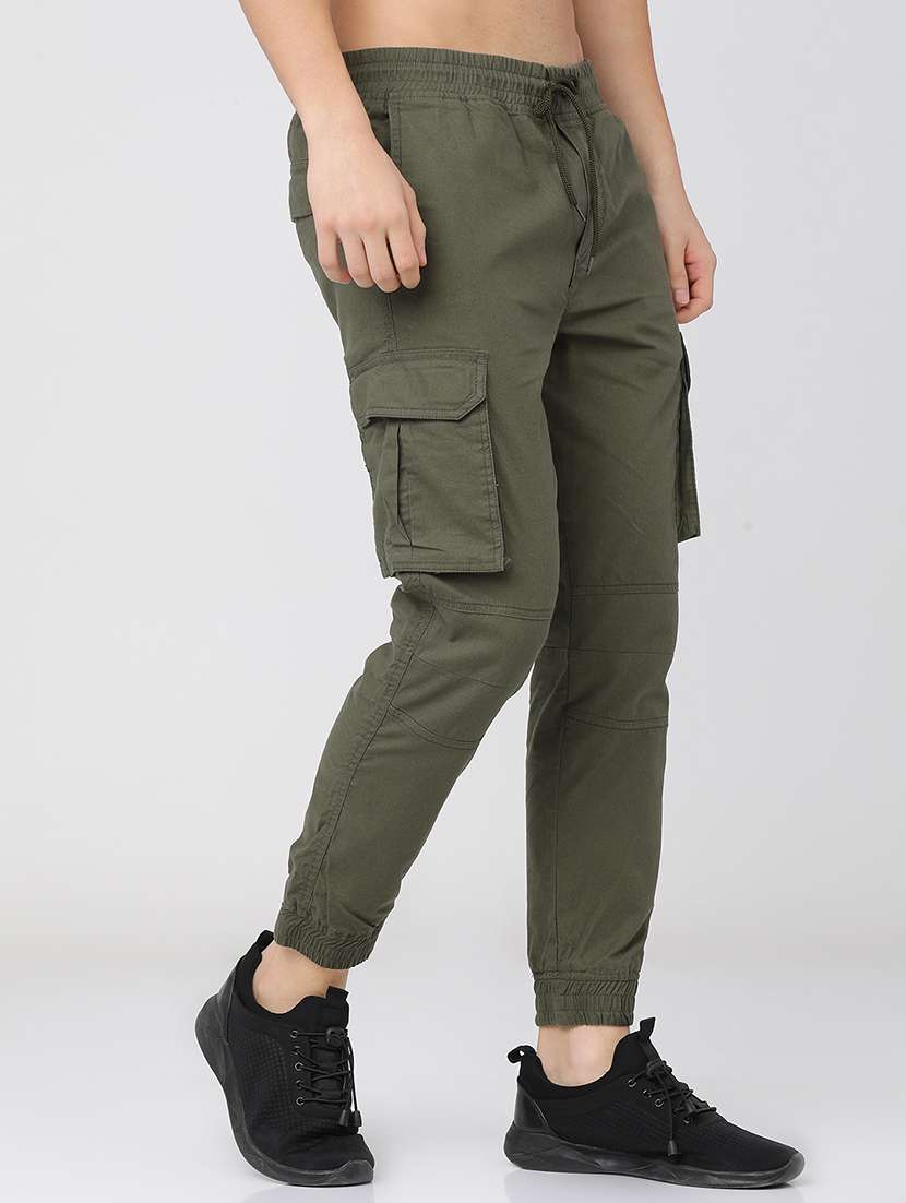 men cotton pleated casual trouser - 22462792 -  Standard Image - 1