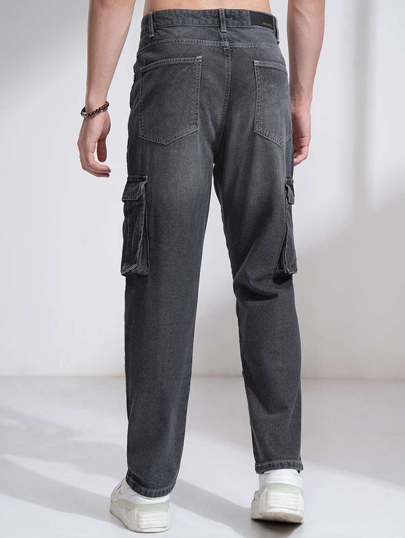 men charcoal cotton jean - 22462814 -  Standard Image - 4