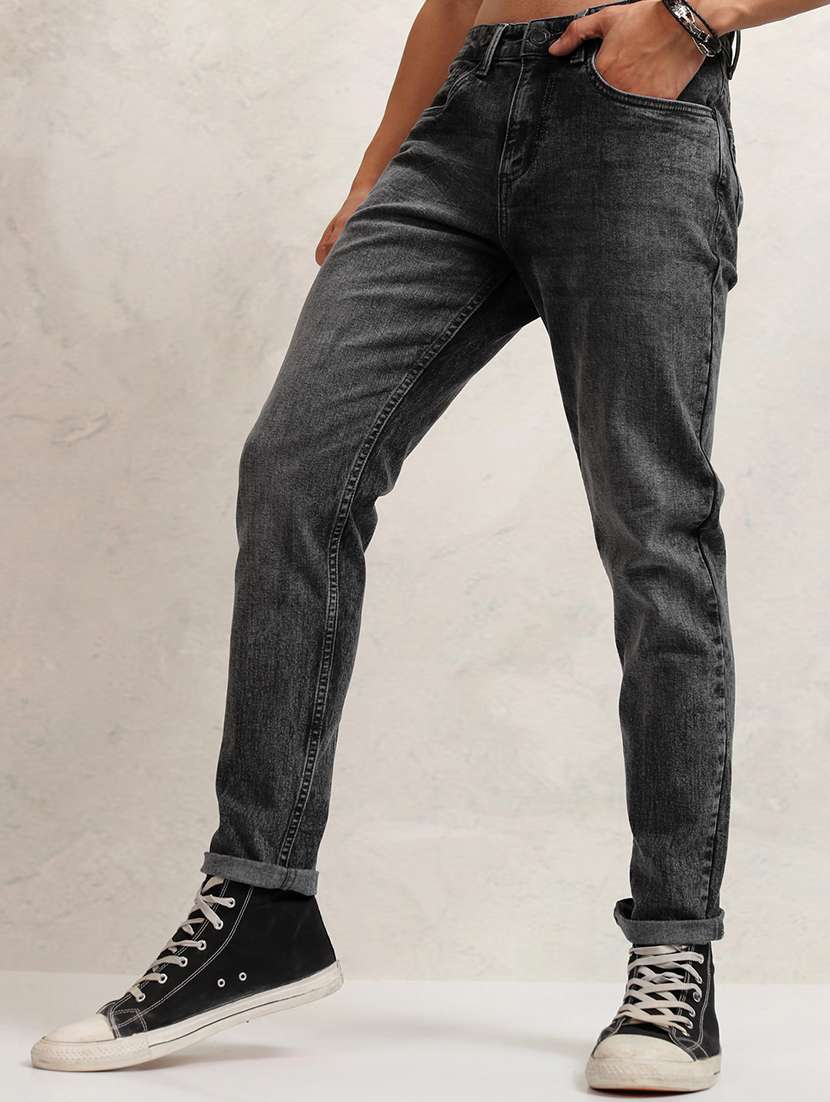 Men Grey Cotton Jean - 22462818 -  Standard Image - 1