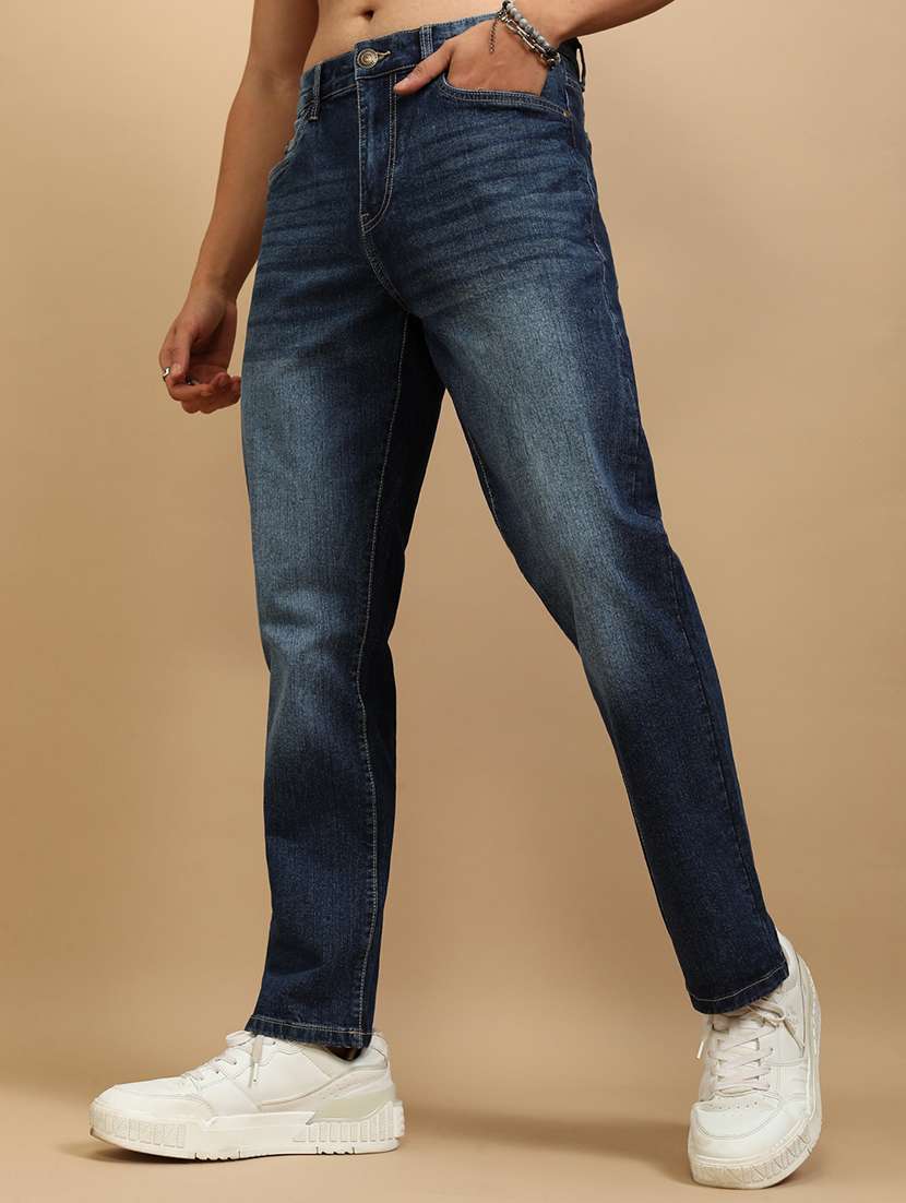 men blue cotton jean - 22462826 -  Standard Image - 1