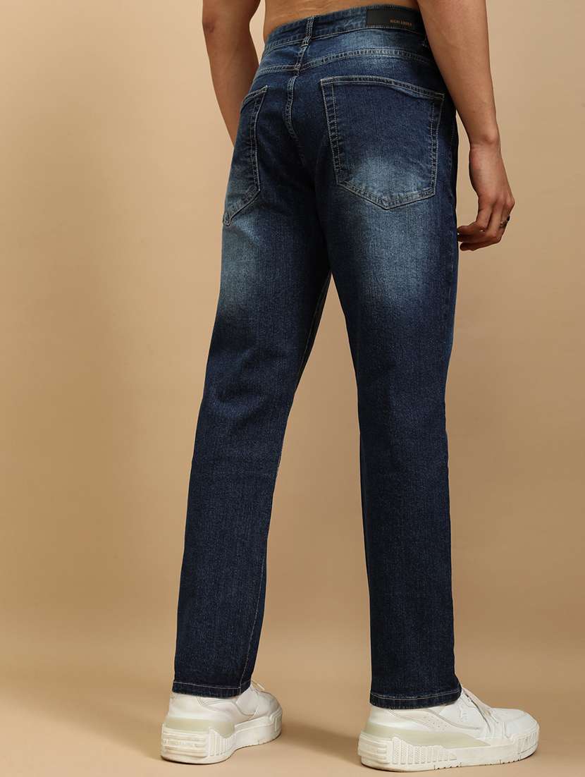 men blue cotton jean - 22462826 -  Standard Image - 4
