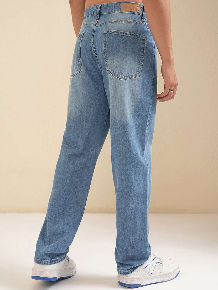 men blue cotton jean - 22462841 -  Standard Image - 4
