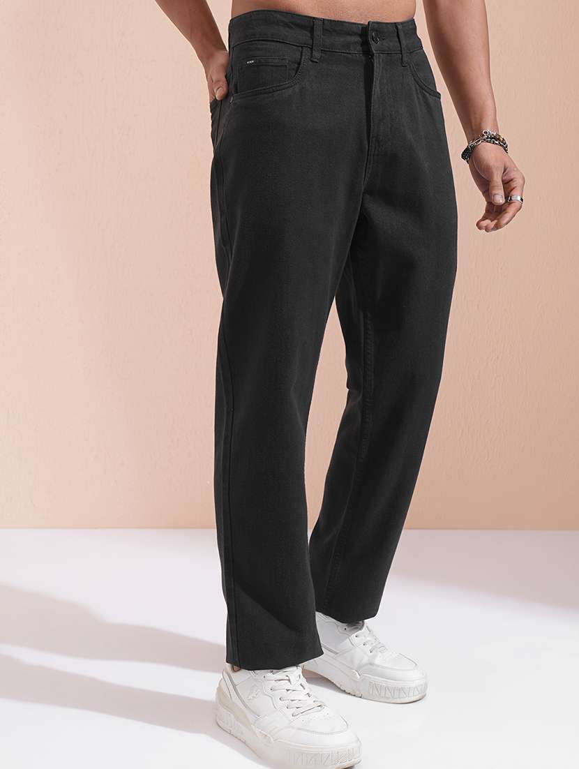 men black cotton jean - 22462855 -  Standard Image - 1