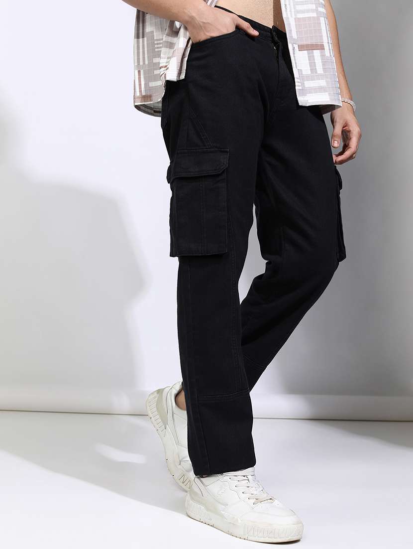 men black cotton jean - 22462861 -  Standard Image - 1