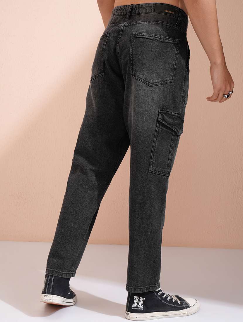 men grey cotton jean - 22462862 -  Standard Image - 4