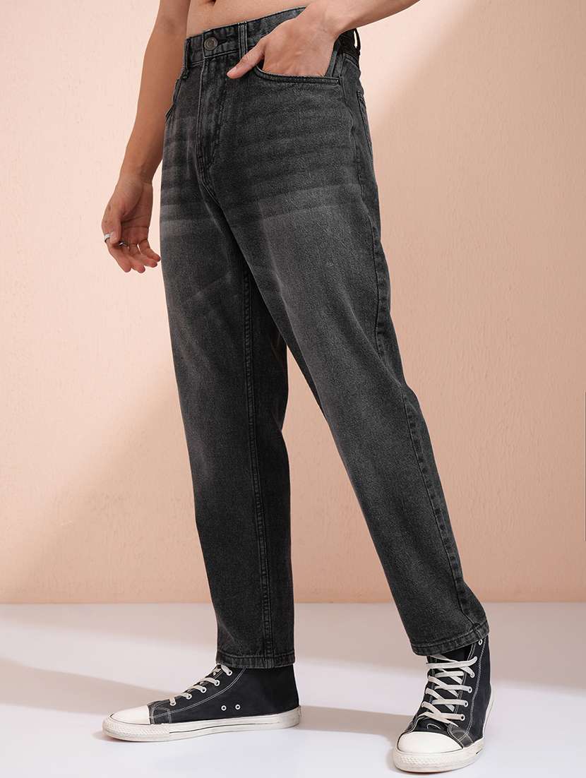 Men Grey Cotton Jean - 22462863 -  Standard Image - 1