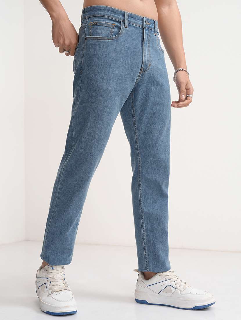 men blue cotton jean - 22462865 -  Standard Image - 1
