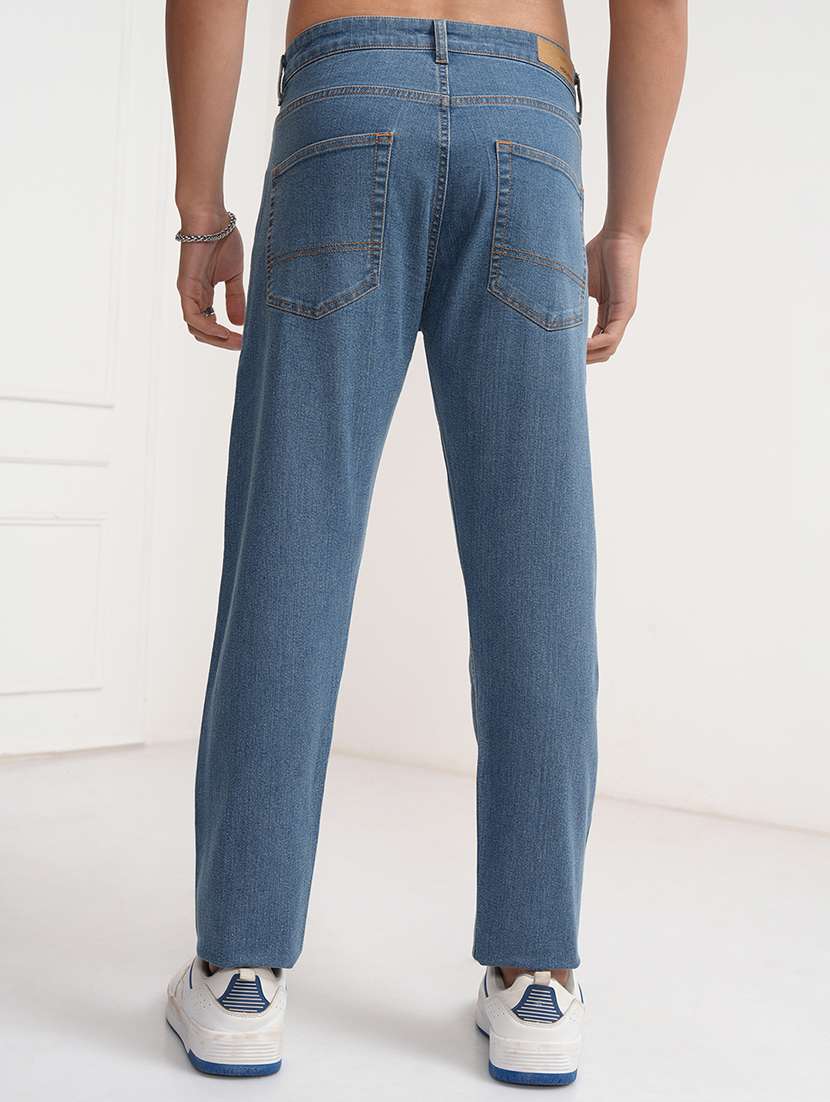 men blue cotton jean - 22462865 -  Standard Image - 4