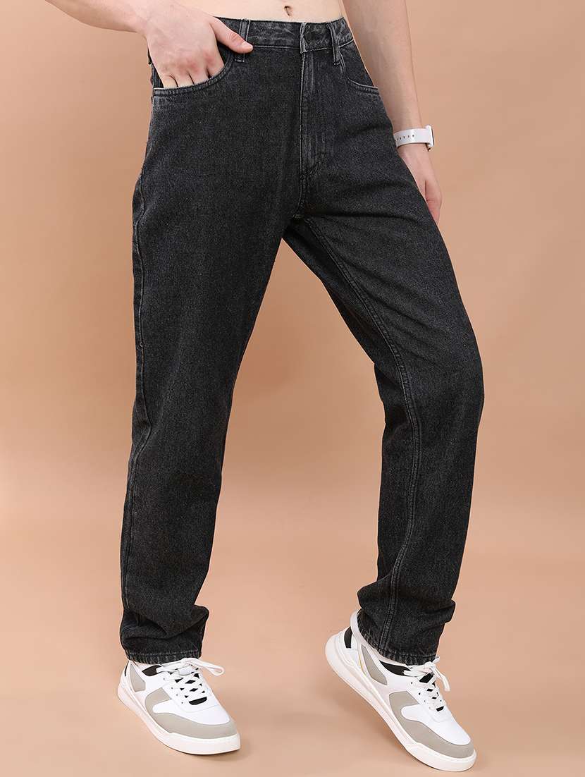 men black cotton jean - 22462880 -  Standard Image - 1