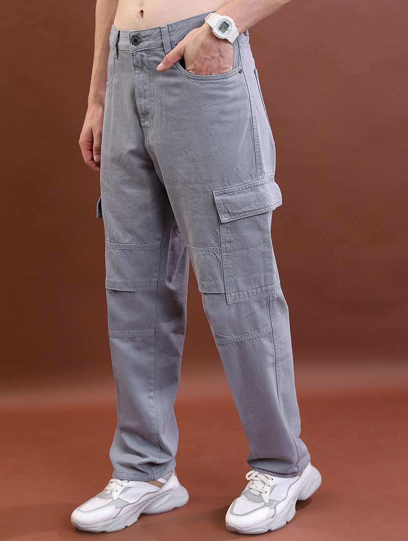 men grey cotton jean - 22462885 -  Standard Image - 1