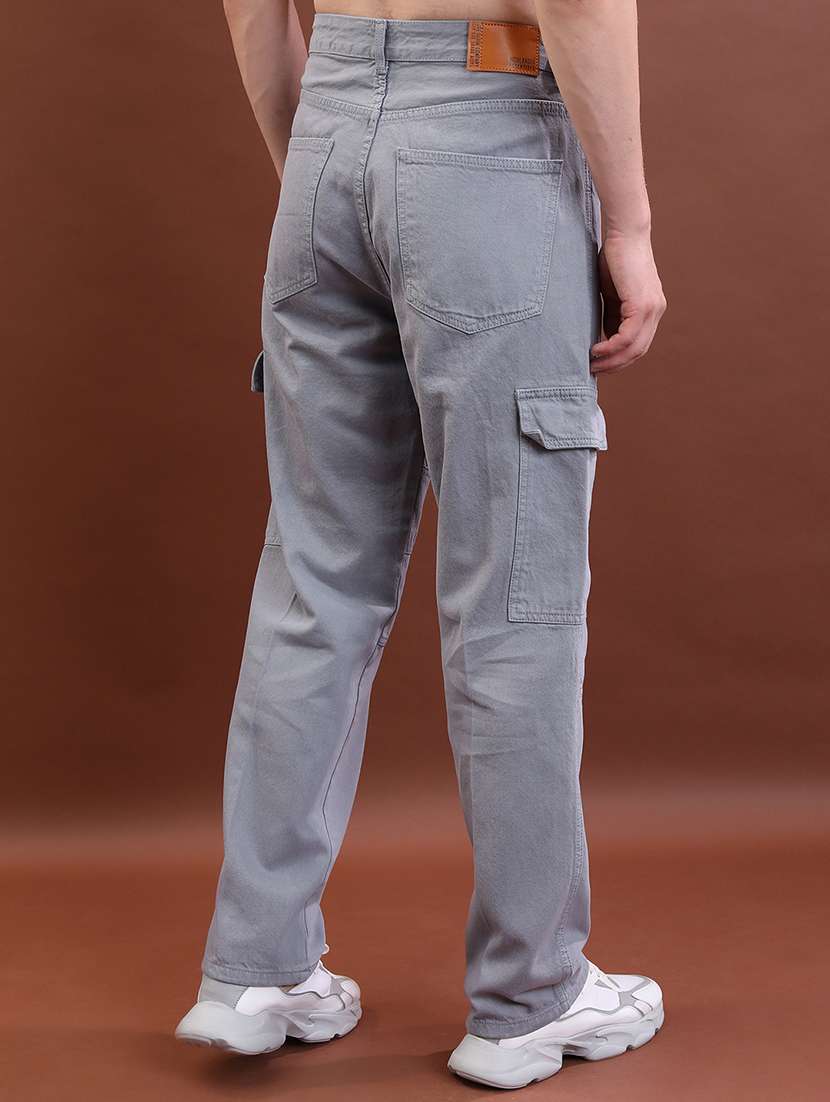 men grey cotton jean - 22462885 -  Standard Image - 4