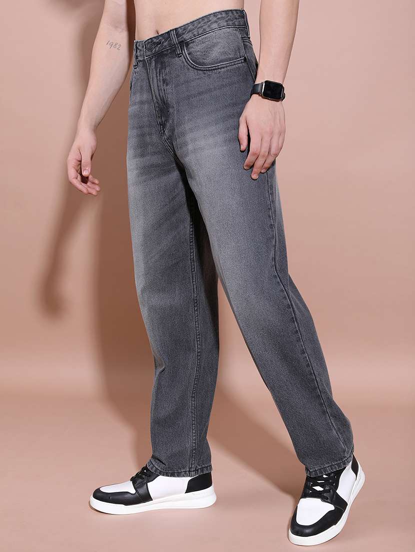 men grey cotton jean - 22462891 -  Standard Image - 1