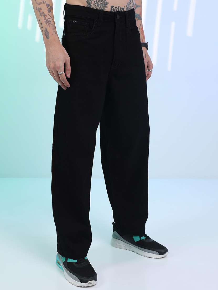 men black cotton jean - 22462897 -  Standard Image - 1
