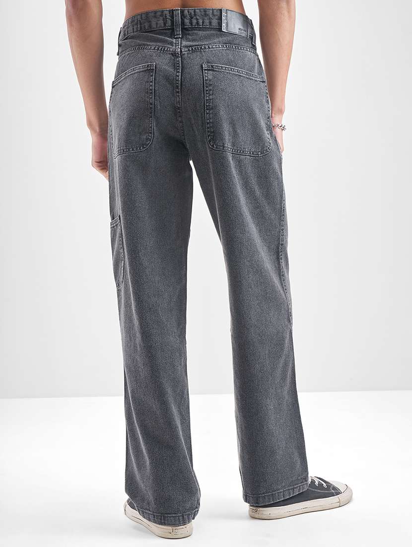 men grey cotton jean - 22462900 -  Standard Image - 4