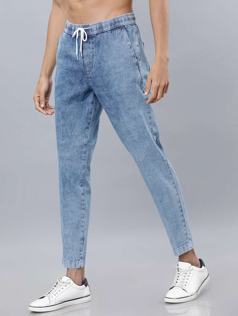 men blue cotton jean - 22462918 -  Standard Image - 1