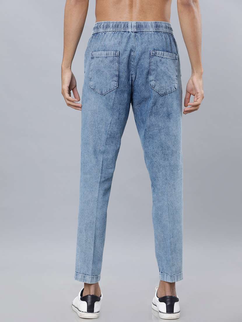 men blue cotton jean - 22462918 -  Standard Image - 4
