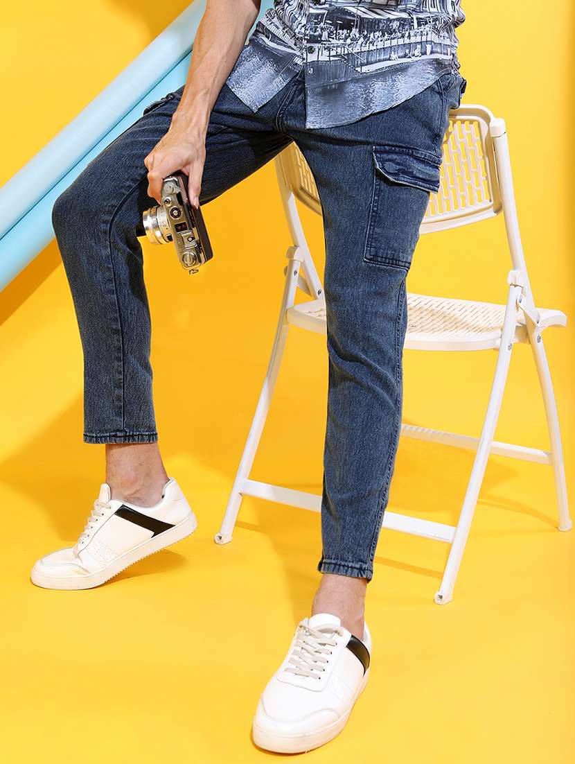 Men Blue Cotton Jean - 22462919 -  Standard Image - 1