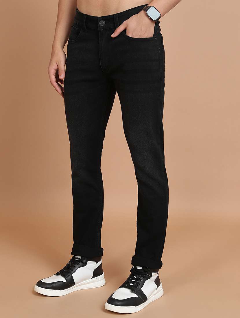 men black cotton jean - 22462927 -  Standard Image - 1