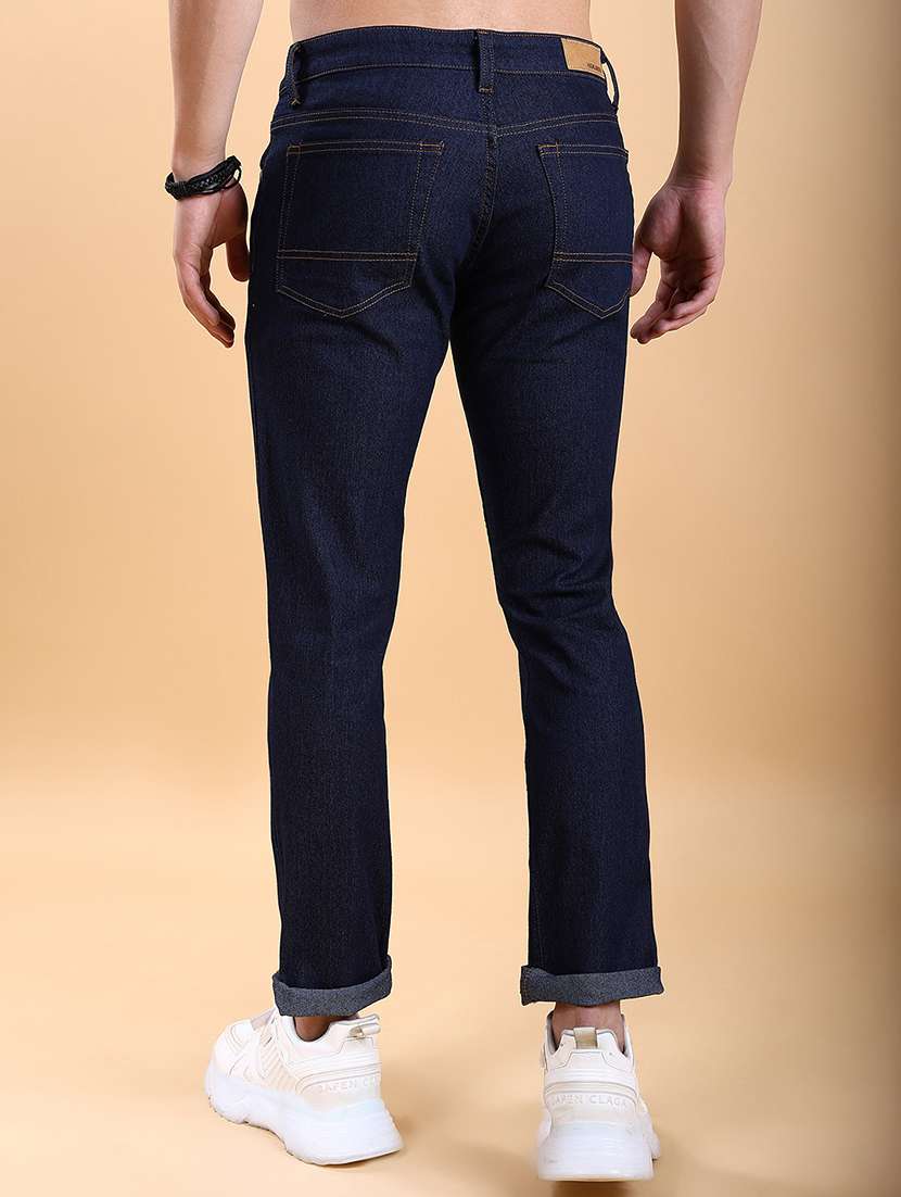 men blue cotton jean - 22462934 -  Standard Image - 4