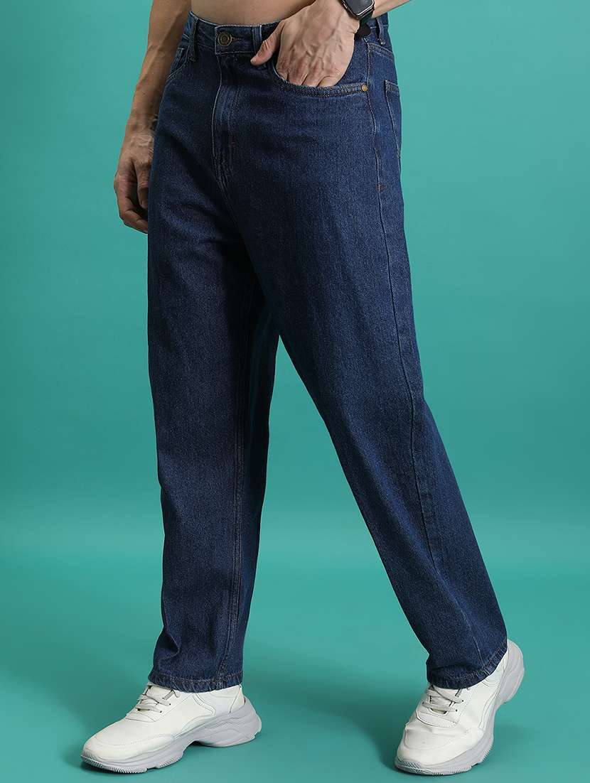 men blue cotton jean - 22462937 -  Standard Image - 1