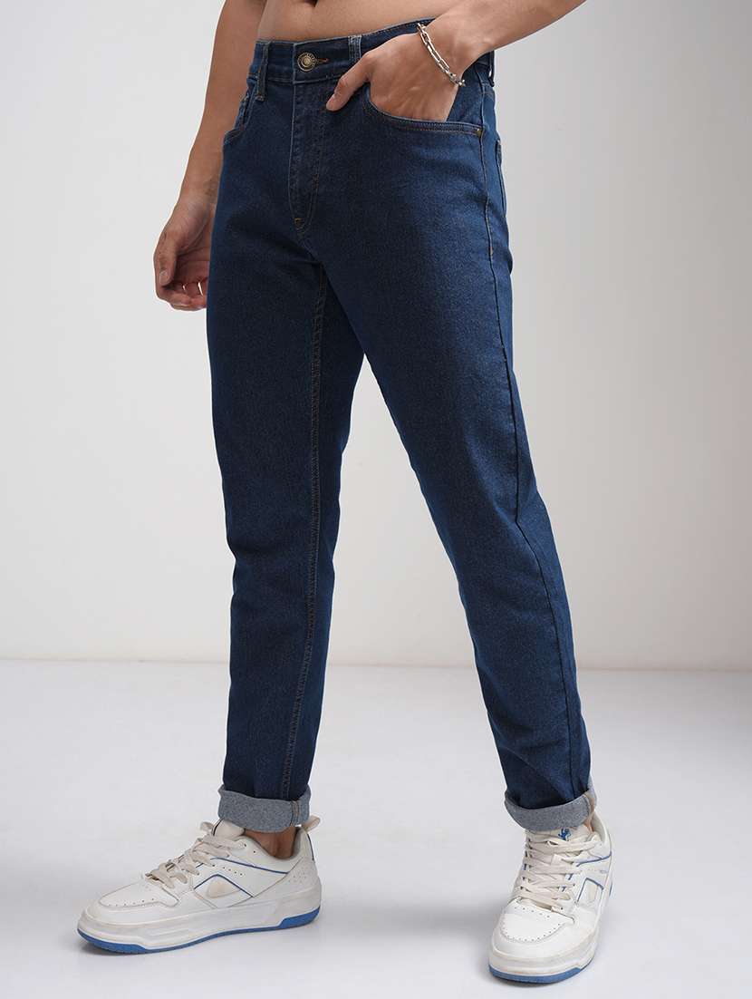 Men Blue Cotton Jean - 22462938 -  Standard Image - 1