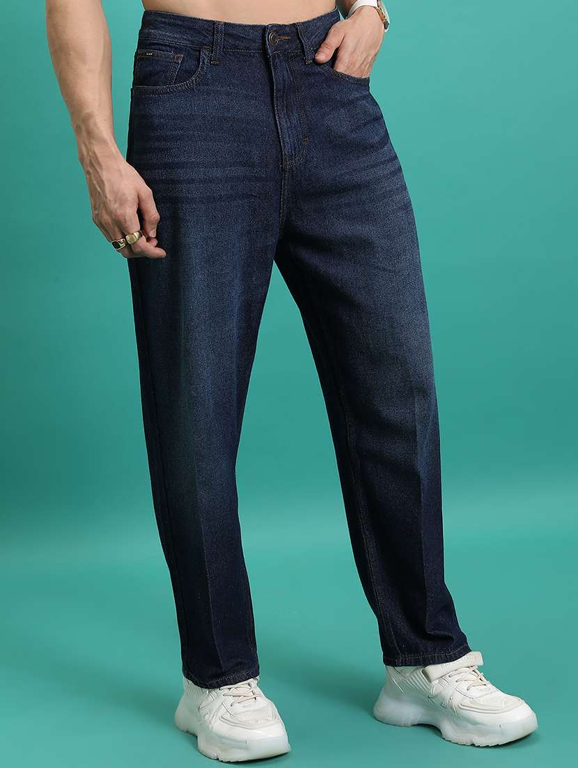 men blue cotton jean - 22462942 -  Standard Image - 1