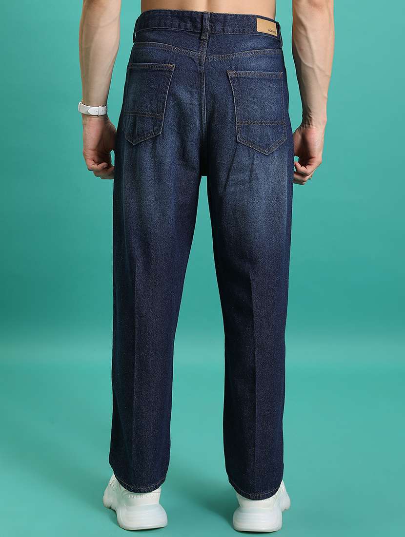 men blue cotton jean - 22462942 -  Standard Image - 4