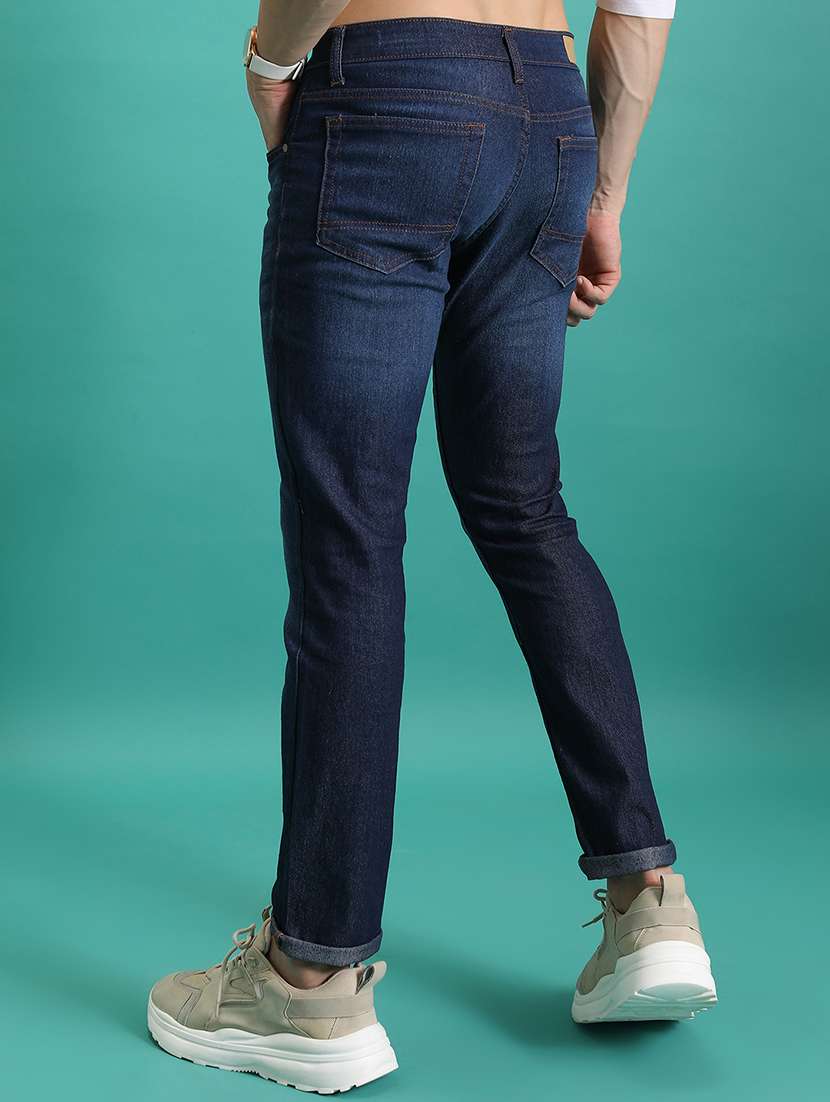 Men Blue Cotton Jean - 22462943 -  Standard Image - 4