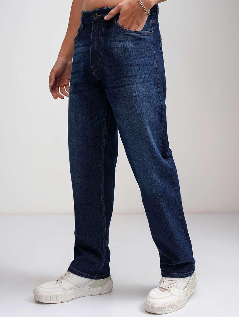 men blue cotton jean - 22462945 -  Standard Image - 1