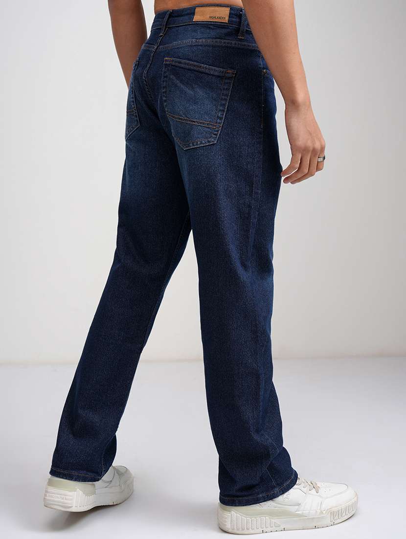 men blue cotton jean - 22462945 -  Standard Image - 4