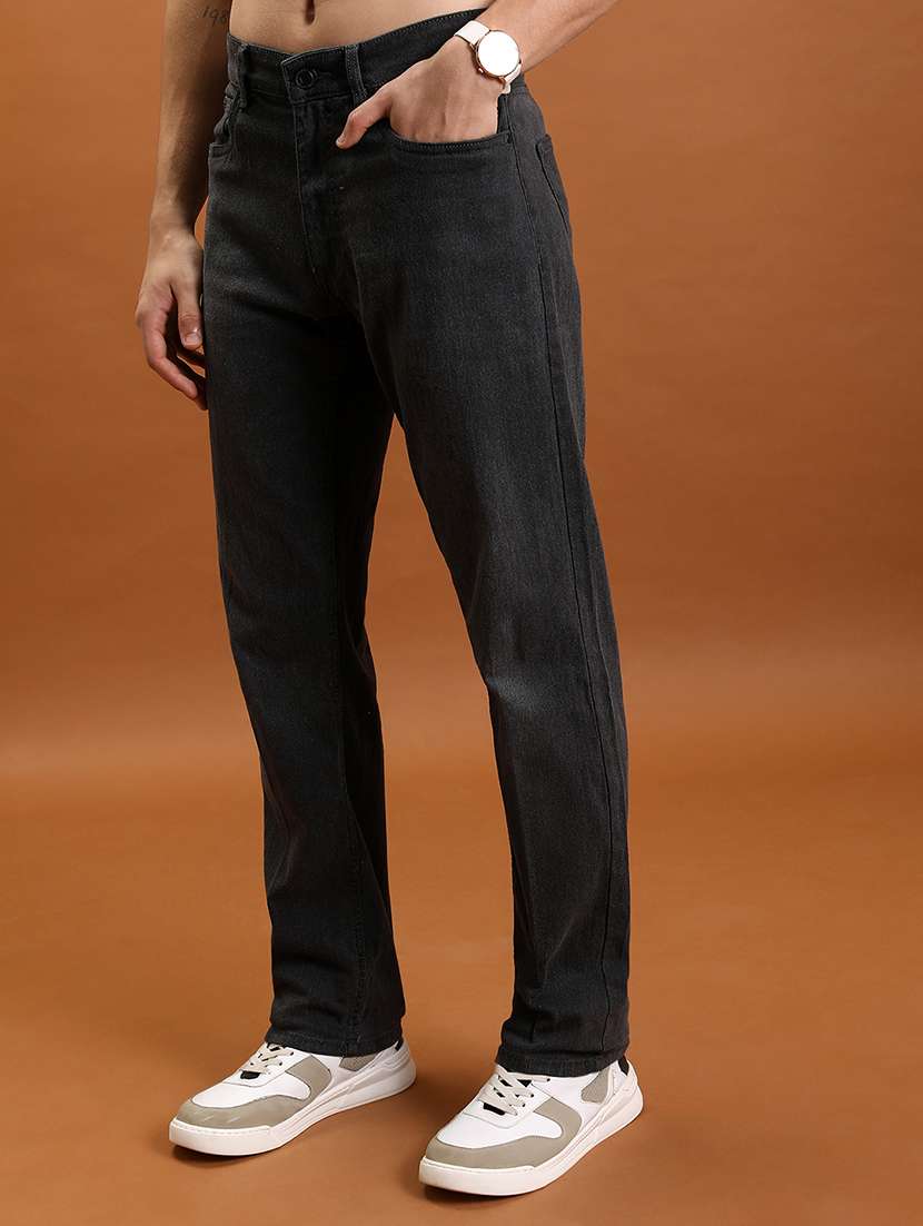 men grey cotton jean - 22462952 -  Standard Image - 1