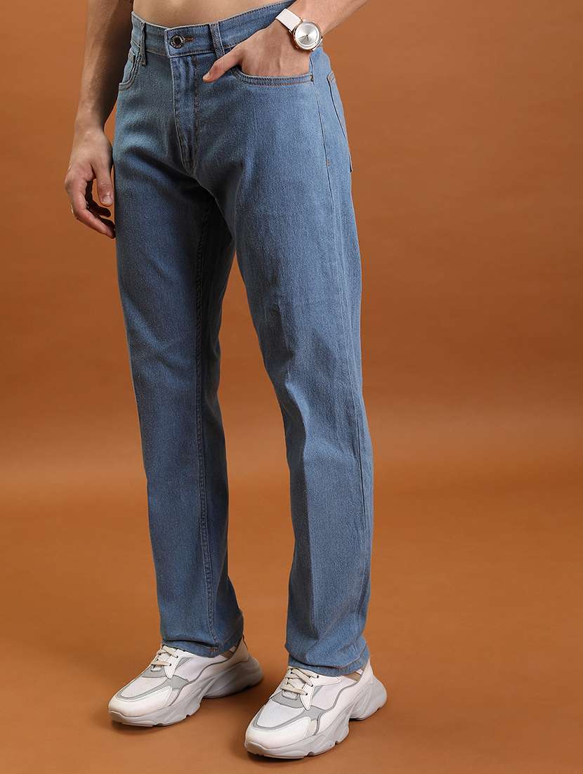 men blue cotton jean - 22462955 -  Standard Image - 1