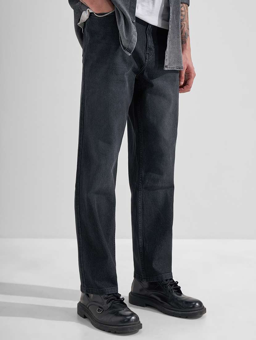 men black cotton jean - 22462962 -  Standard Image - 1