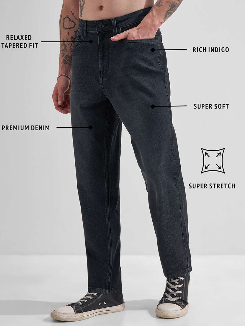men black cotton jean - 22462963 -  Standard Image - 4