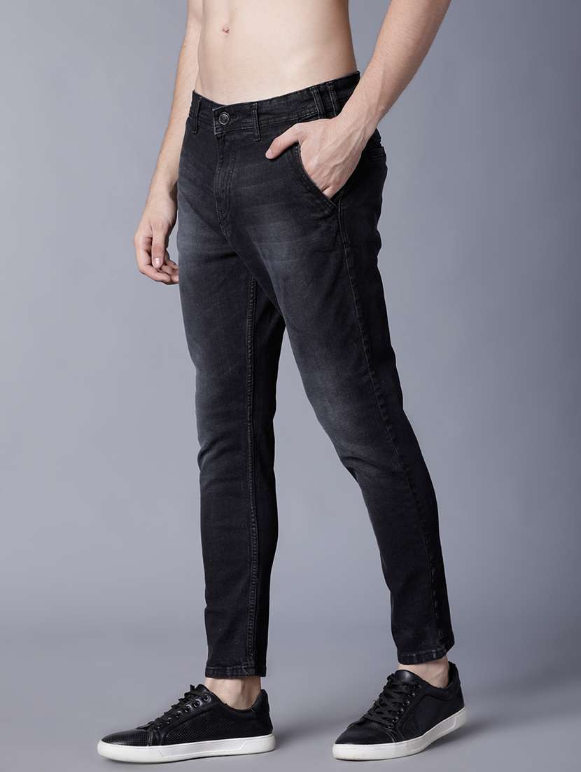 men blue cotton jean - 22462969 -  Standard Image - 1