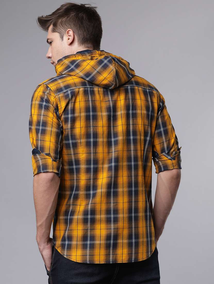 men checkered long sleeve regular fit casual shirt - 22462970 -  Standard Image - 4