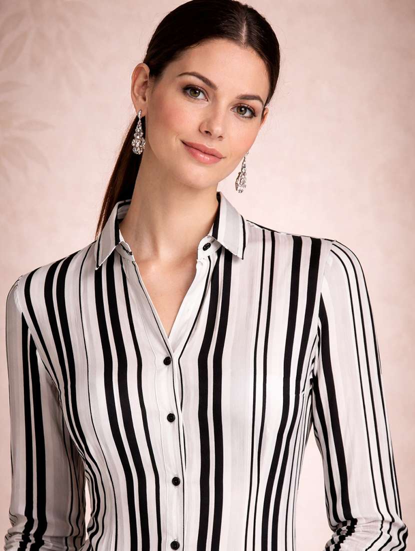 white polyester regular shirt - 22463258 -  Standard Image - 1