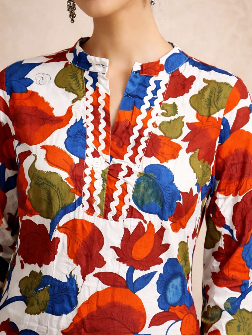 women multi colored cotton regular top - 22463262 -  Standard Image - 1