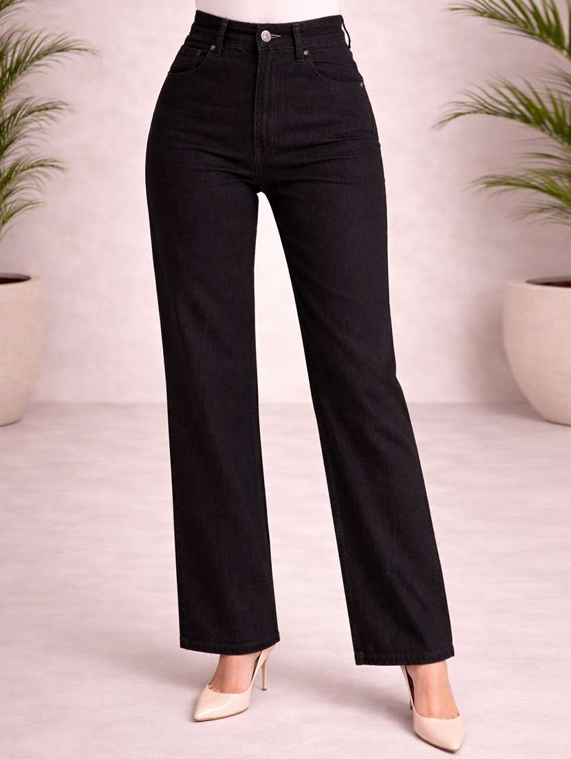 women black denim jean